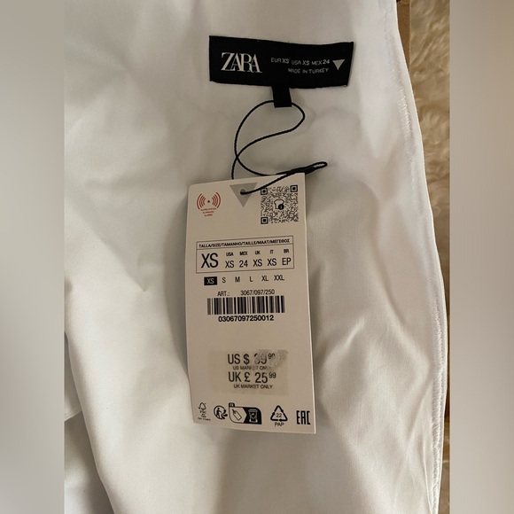 NWT ZARA DRAPED TRENCH HALTER TOP - Picture 7 of 8